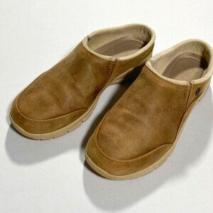 Skechers Womens Suede Slip-On Casual Shoes Size 10